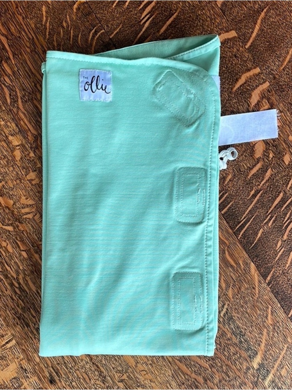 Two-pack Ollie Swaddle - mint green and grey